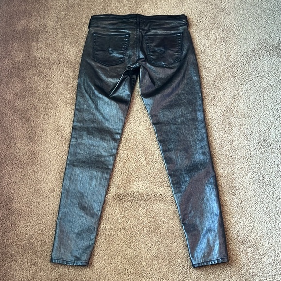 NWT AG Adriano Goldschmied The Silhouette Metallic Legging Jeans - Picture 8 of 13